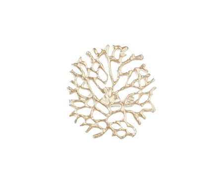Jogo de Anéis para Guardanapo Naturis Branco e Dourado | Westwing