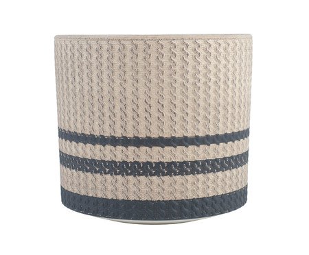 Cachepot Nancy Bege e Preto Grande | Westwing