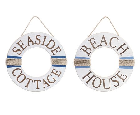 Jogo de Decorativo de Parede Casa de Praia | Westwing