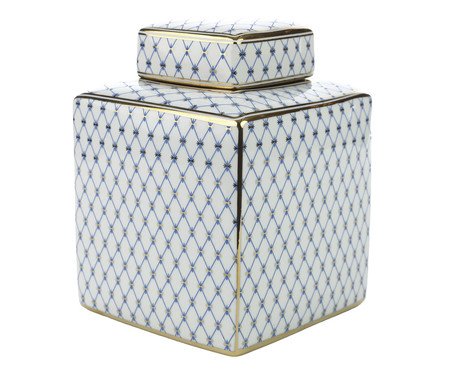 Potiche Decorativo Quadrado Lily I | Westwing