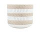 Cachepot Flin Bege e Branco Pequeno, beige | WestwingNow