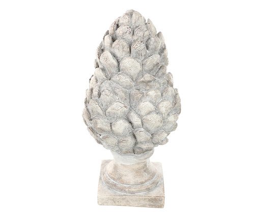 Adorno Decorativo Pinha Médio, Off White | WestwingNow