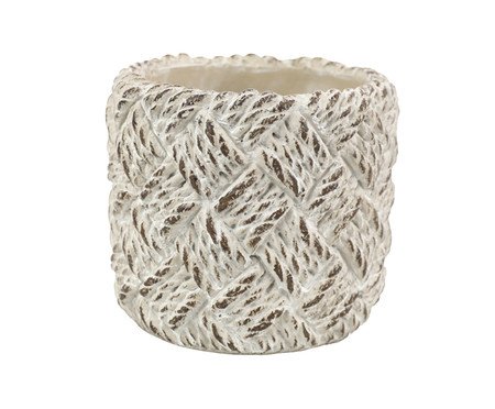 Cachepot Cordês Bege Pequeno | Westwing