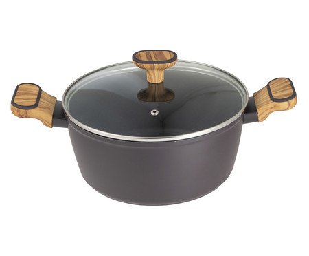 Caçarola em Alumínio Rina Preta - 24 cm | Westwing