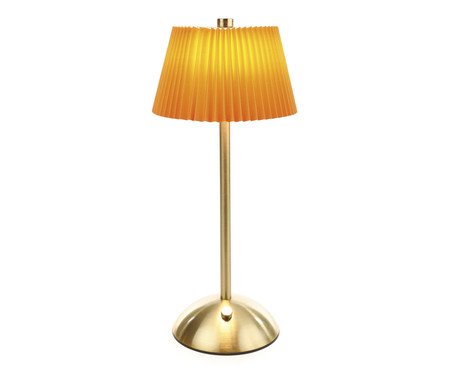 Luminária de Mesa Moho Dourado e Laranja | Westwing
