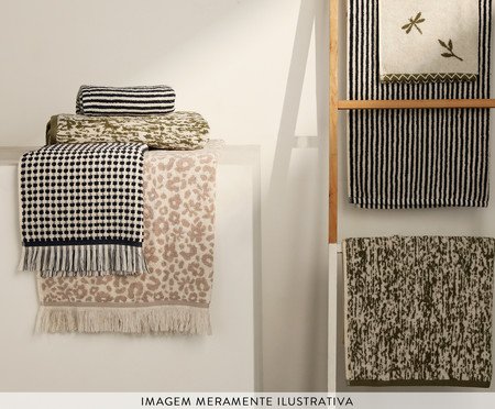 Jogo de Toalhas Mezcla Verde Oliva - 5 Pçs | Westwing