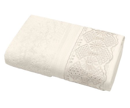 Toalha de Rosto Cristal Roma Marfim | Westwing