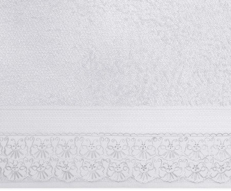 Toalha de Rosto Melody Cris Branco | Westwing