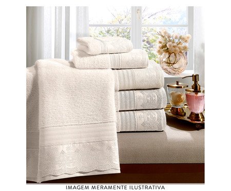 Toalha de Rosto Cristal Luisa Pérola | Westwing