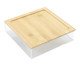 Caixa Organizador com Tampa em Bambu - Quadrado, multicolor | WestwingNow