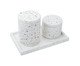 Jogo para Bancada Granilite Branco Mesclado, multicolor | WestwingNow