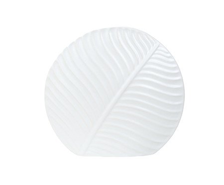 Vaso Folha Branco Médio | Westwing