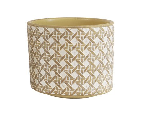 Vaso Quadri Marrom e Branco | Westwing