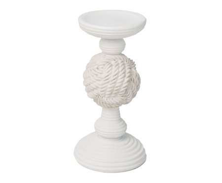 Castiçal Balle Off-White Pequeno | Westwing
