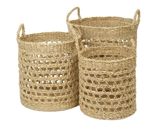 Jogo de Cestas Kans Natural, multicolor | WestwingNow