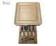 Jogo de Tábua para Servir em Bambu com Talheres Natural, multicolor | WestwingNow