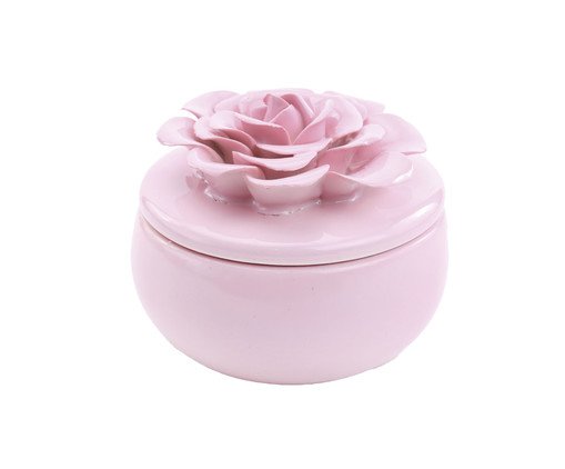 Centro de Mesa com Vela Flower Rosa, multicolor | WestwingNow