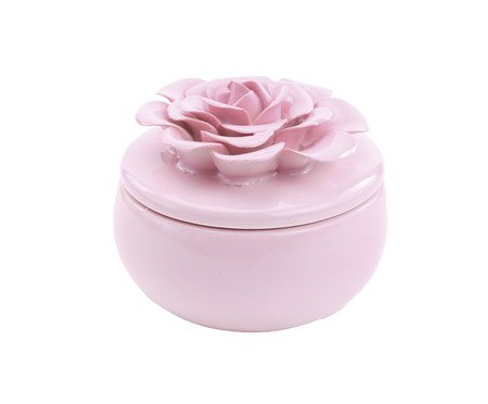 Centro de Mesa com Vela Flower Rosa | Westwing