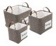 Jogo de Cestos Storage Quadrado Marrom, multicolor | WestwingNow