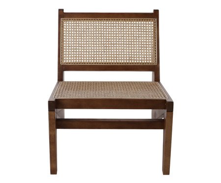 Poltrona Isla  Walnut e Palhinha Natural | Westwing