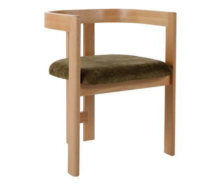 Cadeira Oka  Natural e Verde Oliva | Westwing