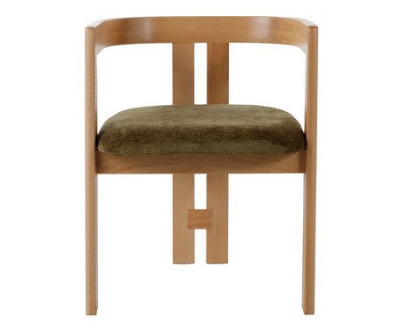 Cadeira Oka  Natural e Verde Oliva | Westwing
