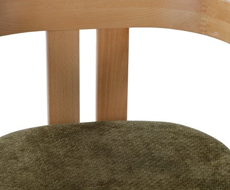 Cadeira Oka  Natural e Verde Oliva | Westwing
