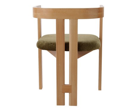 Cadeira Oka  Natural e Verde Oliva | Westwing