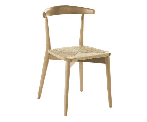 Cadeira Bent Natural com Trançado, multicolor | WestwingNow