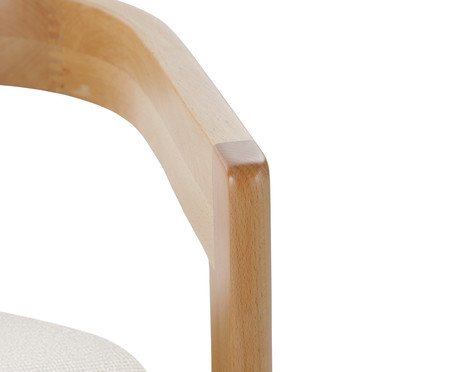 Cadeira Oka  Natural e Off White | Westwing