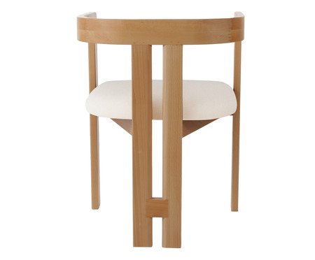 Cadeira Oka  Natural e Off White | Westwing