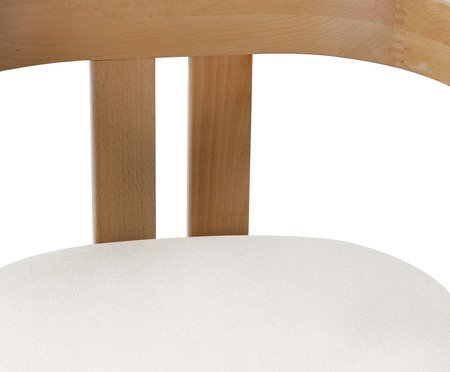 Cadeira Oka  Natural e Off White | Westwing