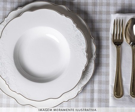 Aparelho de Jantar Royal Classic China Com Filado Dourado | Westwing