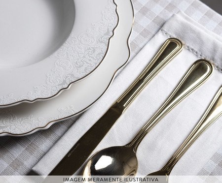 Aparelho de Jantar Royal Classic China Com Filado Dourado | Westwing