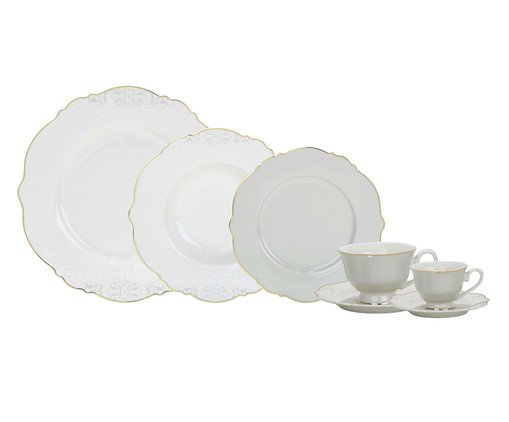 Aparelho de Jantar Royal Classic China Com Filado Dourado, gold | WestwingNow