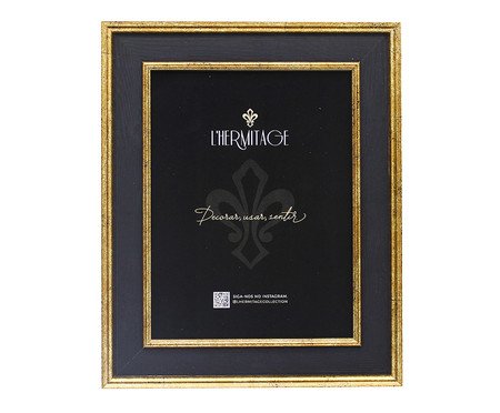 Porta Retrato Frame Dourado e Preto | Westwing