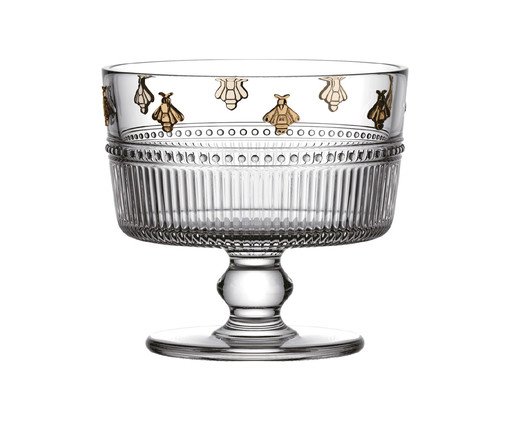 Jogo de Taças Para Sobremesa Pequenos Voadores Pintado Mão Âmbar, transparent | WestwingNow