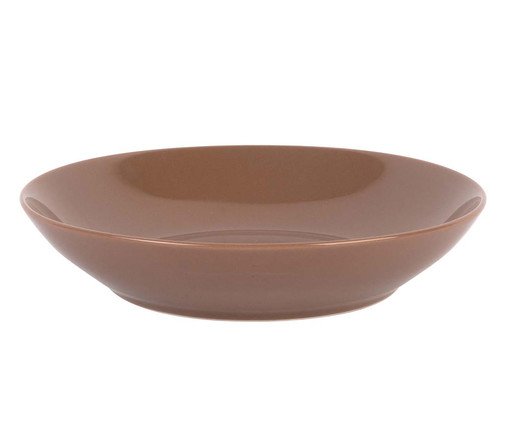 Prato Fundo Mix And Match em Porcelana Caramelo Rústico, beige | WestwingNow