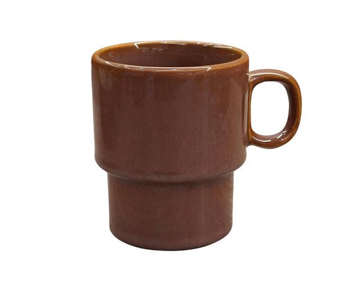 Caneca Empilhável Smaltato Terracota, Terracotta | WestwingNow