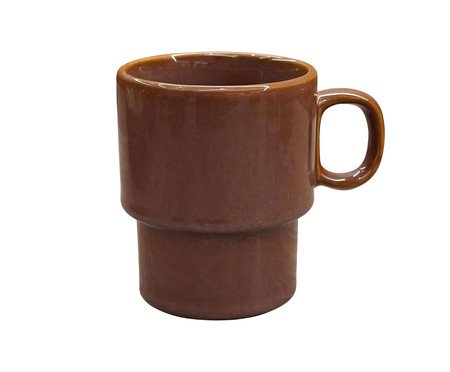 Caneca Empilhável Smaltato Terracota | Westwing