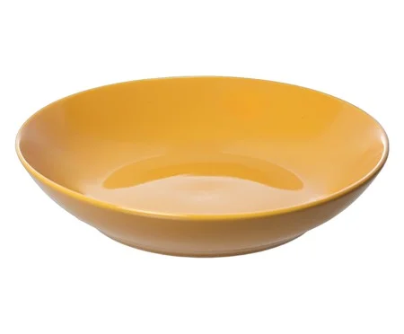 Prato Fundo Mix And Match em Porcelana Amarelo Açafrão | Westwing
