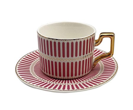 Jogo de Para Café Olimpo China Rosa | Westwing