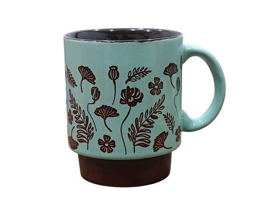 Caneca Empilhável Murale em Cerãmica Verde, green | WestwingNow