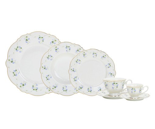 Aparelho de Jantar Royal Romantic China Com Filado Dourado, gold | WestwingNow