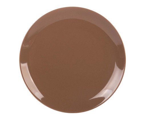 Prato Raso Mix And Match em Porcelana Caramelo Rústico, beige | WestwingNow