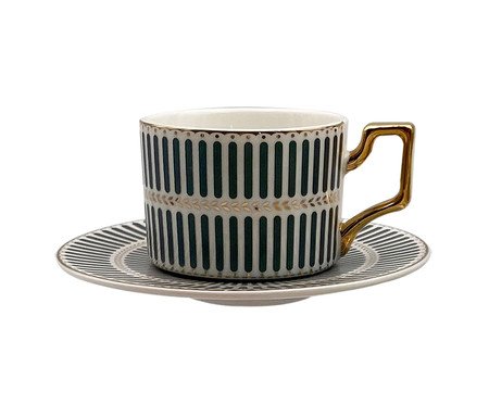 Jogo de Para Café Olimpo China Verde | Westwing
