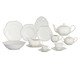 Aparelho de Jantar em Porcelana Camélia China Filado Dourado Branco, white | WestwingNow