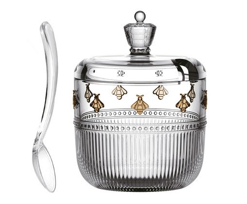 Açucareiro Pequenos Voadores Pintado Mão Âmbar, transparent | WestwingNow