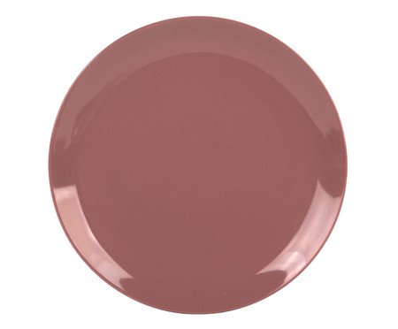 Prato Raso Mix And Match em Porcelana Vermelho Blush | Westwing