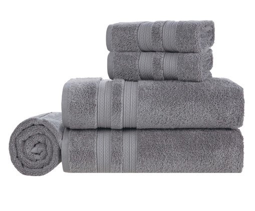 Jogo de Toalhas Unika Cinza Urbano, grey | WestwingNow